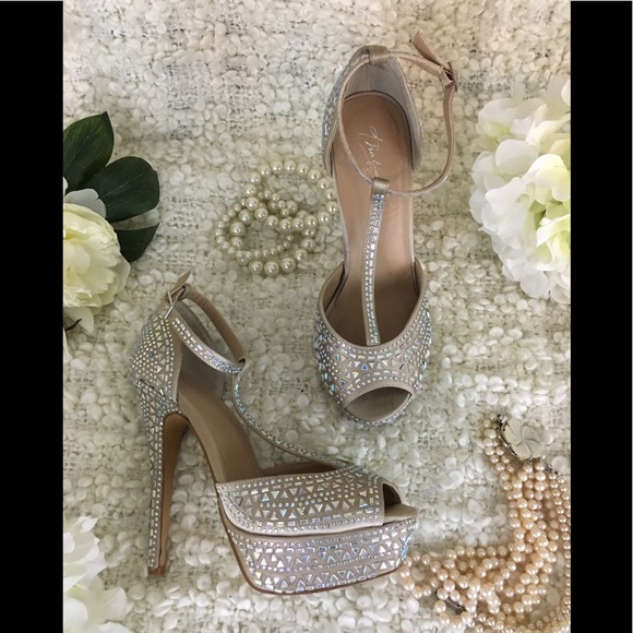 Thalia Sodi Shoes - Thalia Sodi glam jewel covered heels